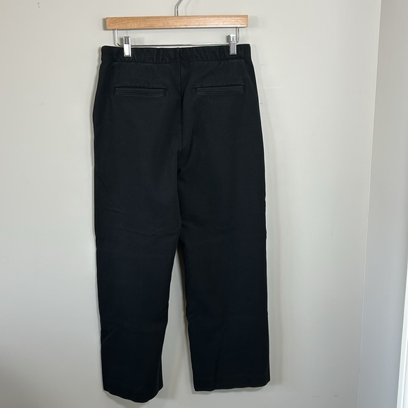 EVERLANE The Dream Pant Black Tailored Sweatpant Pockets Double Knit Sz L - Picture 8 of 16